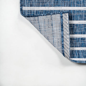 Sukie Modern Offset Stripe Indoor/outdoor Area Rug